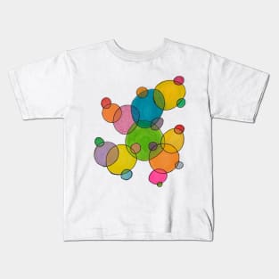 Overlapping Circles Abstract Kids T-Shirt